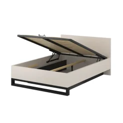 Letto contenitore matrimoniale 160x200cm beige cashmere Petra