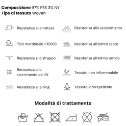 Letto contenitore una piazza e mezza 120x195cm imbottito tessuto tortora DreamSpace