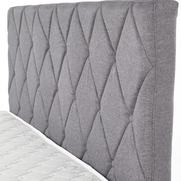 Letto matrimoniale con cassettoni 160x200cm grigio nero Galileo