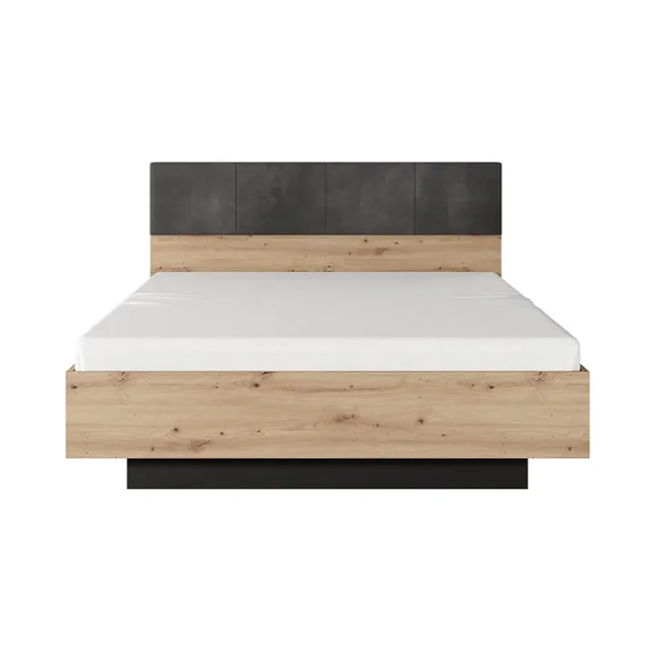 Letto matrimoniale contenitore 160x200cm rovere antracite Rubik