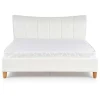 Letto matrimoniale in ecopelle 160x200cm bianco Cabras Gihome®