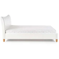 Letto matrimoniale in ecopelle 160x200cm bianco Cabras Gihome®