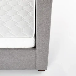 Letto matrimoniale in tessuto con cassettoni 160x200cm grigio Mestre Gihome®