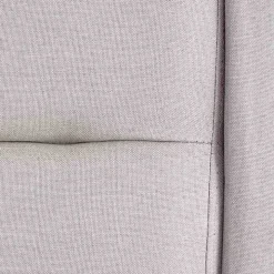 Letto matrimoniale in tessuto 160x200cm grigio chiaro legno naturale Pompei Gihome®