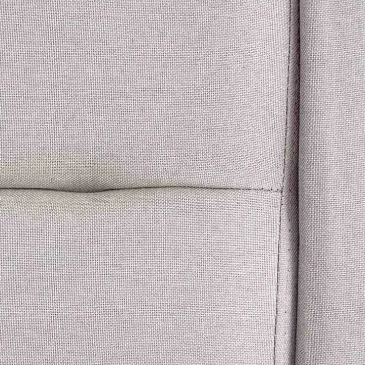Letto matrimoniale in tessuto 160x200cm grigio chiaro legno naturale Pompei Gihome®