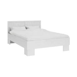 Letto matrimoniale 160x200cm bianco frassinato Provenza