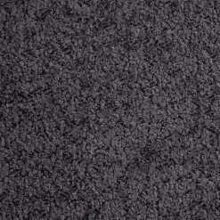 Letto matrimoniale 160x200cm con rete contenitore imbottito tessuto bouclé nero Aluna