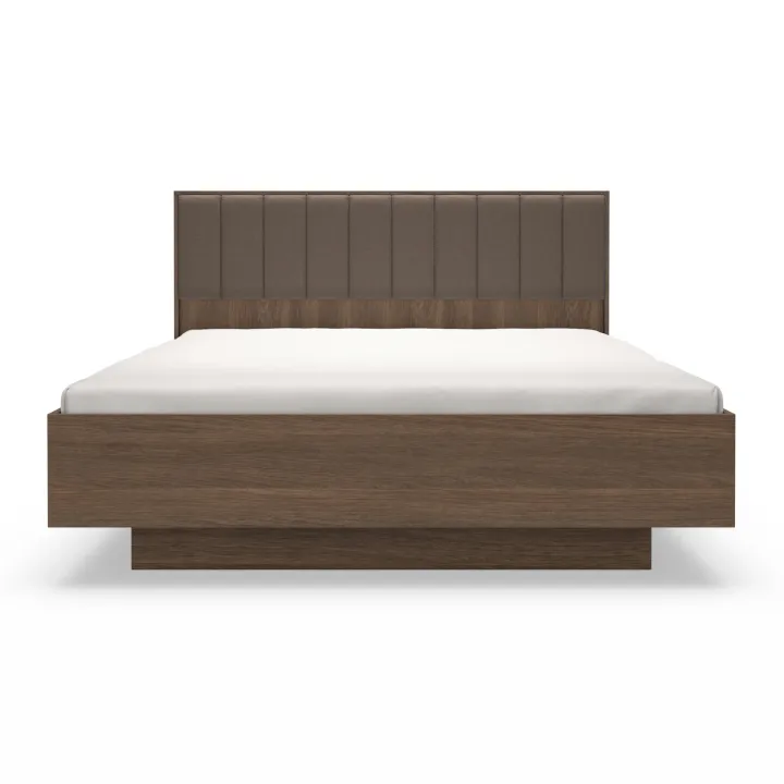 Letto matrimoniale 160x200cm contenitore camera da letto noce Bois