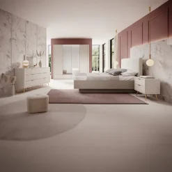 Letto matrimoniale 160x200cm contenitore beige Ramis