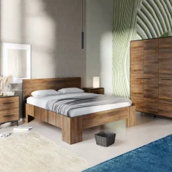 Letto matrimoniale 160x200cm noce Line