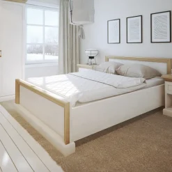 Letto matrimoniale 160x200cm pino frassinato rovere Blend
