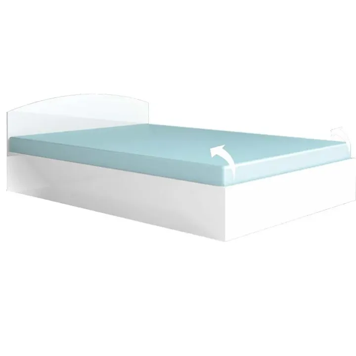 Letto matrimoniale 160x200cm standard bianco lucido Roma-Sorrento