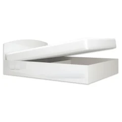 Letto matrimoniale 160x200cm standard bianco lucido Roma-Sorrento