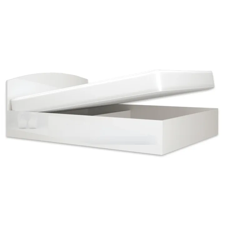 Letto matrimoniale 160x200cm standard bianco lucido Roma-Sorrento