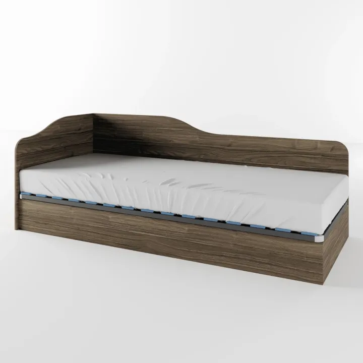 Letto singolo contenitore 82x190cm reversibile noce Alex Gihome®