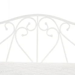 Letto singolo 90x200cm classico con testiera in metallo bianco Azahara