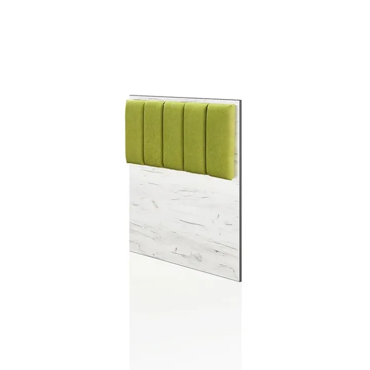 Letto singolo 90x200cm contenitore bianco rustico verde Zadar