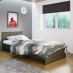 Letto singolo 90x200cm moderno noce Marco