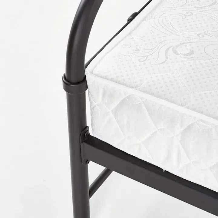 Letto una piazza e mezza moderno 120x200cm nero Stella