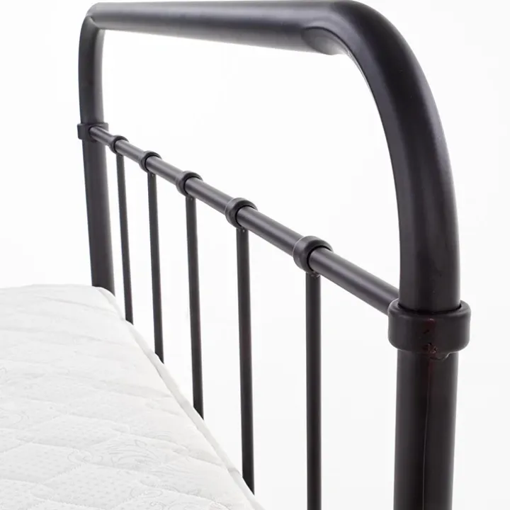 Letto una piazza e mezza moderno 120x200cm nero Stella