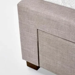 Letto 160x200cm matrimoniale con cassettoni beige Quarto Gihome®