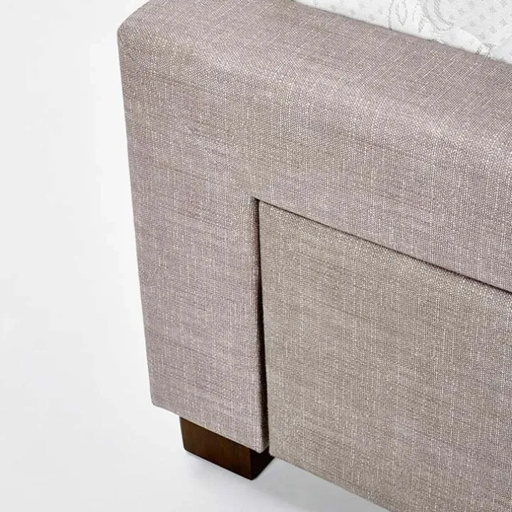 Letto 160x200cm matrimoniale con cassettoni beige Quarto Gihome®