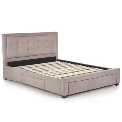 Letto 160x200cm matrimoniale con cassettoni beige Quarto Gihome®