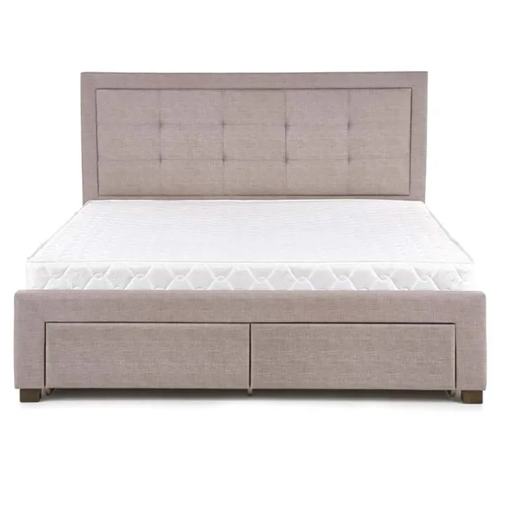Letto 160x200cm matrimoniale con cassettoni beige Quarto Gihome®