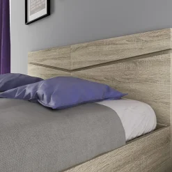 Letto 160x200cm matrimoniale contenitore rovere sonoma Camilla Gihome®