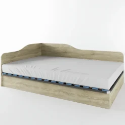 Letto 120x190cm una piazza e mezza contenitore rovere Alex Gihome®