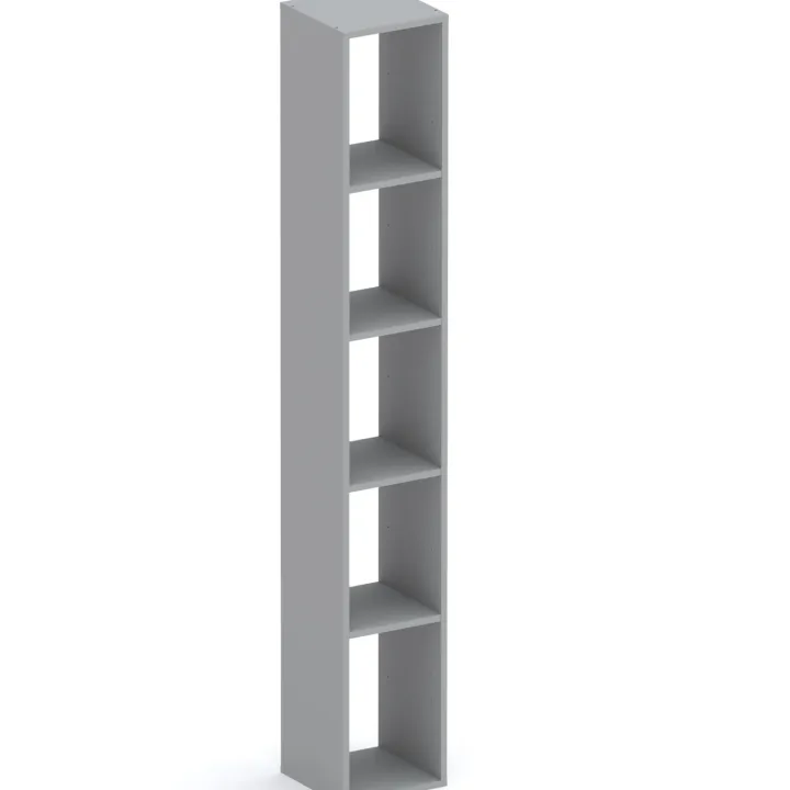 Libreria colonna 28x186h cm con 4 ripiani grigio scuro Sunset