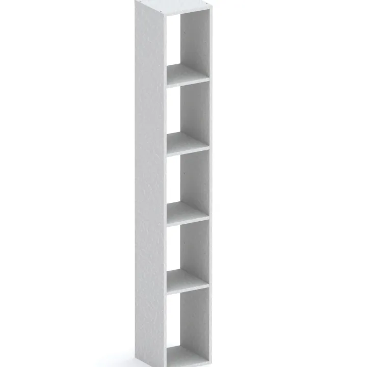 Libreria colonna 28x186h cm con 4 ripiani grigio chiaro Sunset