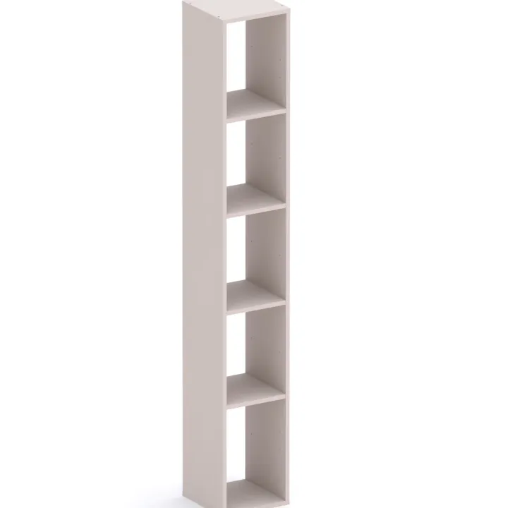 Libreria moderna 84x186h cm 1 anta beige Sunset 1004