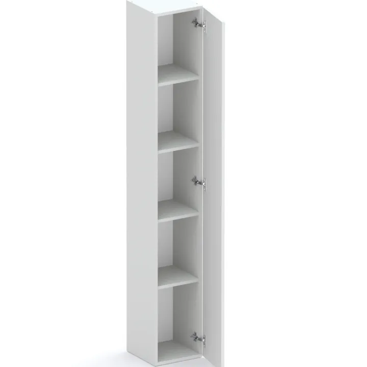 Libreria moderna 84x186h cm 1 anta grigio chiaro Sunset 1004