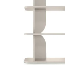 Libreria sospesa 120x185h cm moderna soggiorno cashmere Bukly