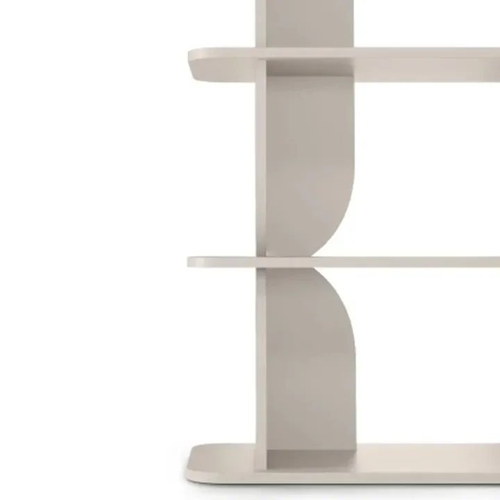 Libreria sospesa 120x185h cm moderna soggiorno cashmere Bukly