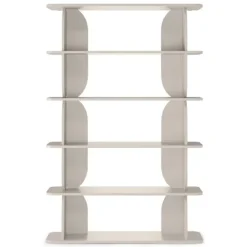 Libreria sospesa 120x185h cm moderna soggiorno cashmere Bukly