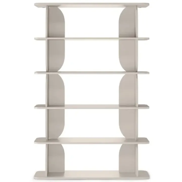 Libreria sospesa 120x185h cm moderna soggiorno cashmere Bukly