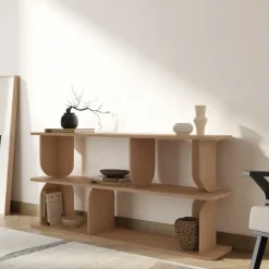 Libreria 160x78h cm moderna soggiorno rovere Bukly