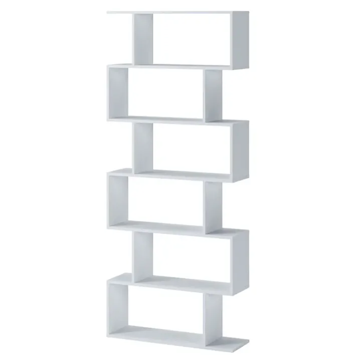 Libreria 80x191h cm ufficio moderna bianco opaco Carry