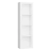Libreria 60x198h cm 4 vani moderna soggiorno bianco opaco Xena
