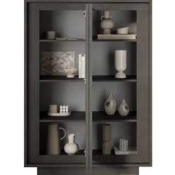 Madia alta 106x171h cm 2 ante antracite Deluxe