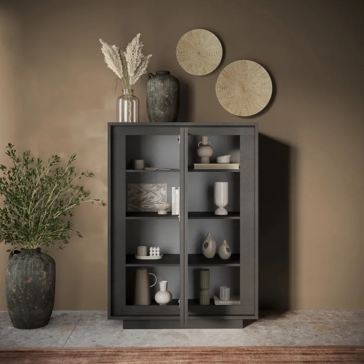 Madia alta 106x171h cm 2 ante antracite Deluxe