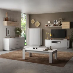 Madia alta 106x171h cm 2 ante bianco opaco Deluxe