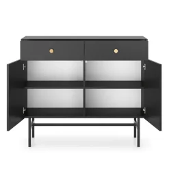 Madia moderna 105x90h cm 2 ante moderna nero Eterna