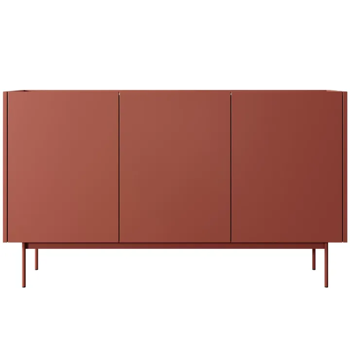 Madia moderna 144x83h cm 3 ante rosso Passion