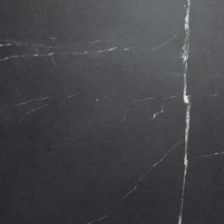 Madia moderna 139x75h cm 2 ante rovere effetto marmo nero Roundi