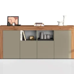 Madia moderna 200x85h cm tortora rovere Block