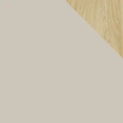 Madia soggiorno 95x105h cm 2 ante 2 cassetti beige cashmere rovere chiaro Linfa
