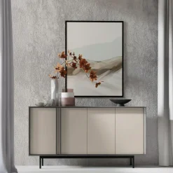 Madia 163x87 cm 4 ante antracite beige Essenzia